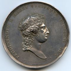 MEDAGLIA arg.1825 per la MORTE FERDINANDO I di borbone[2].JPG