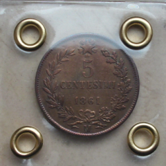 5 Centesimi 1861 - BB