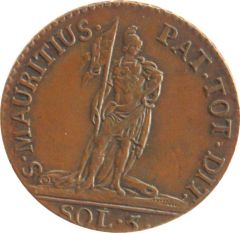 5 soldi 1794 (rovescio)