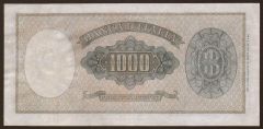 1000 Lire Testa ornata di perle - Medusa - Decreto 25/09/1961  - RETRO -