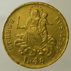 48 Lire 1795 D ( stemma nuovo )