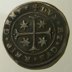 1/2 Scudo stretto 1689 R ( contromarca al castello )