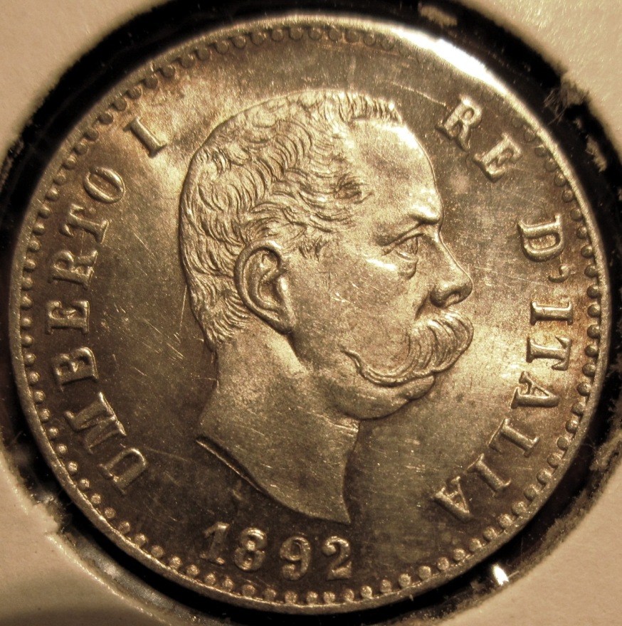 50 Centesimi 1892   Obverse