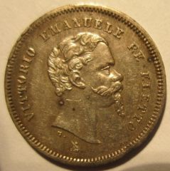 50 Centesimi 1860 F VEII Re Eletto   Obverse