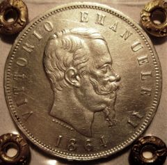 5 Lire 1864 N   Obverse