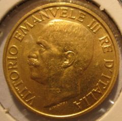 20 Lire 1923 R   Fascetto      Obverse