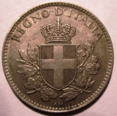 20 Centesimi 1918 Esagono Bordo Liscio Obverse