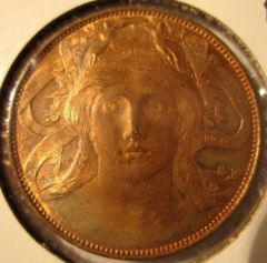 20 Centesimi 1928 Esposizione Milano   Obverse