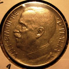 50 Centesimi 1924  Rigato Obverse