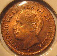 1 Centesimo 1905  Obverse  5 Basso=