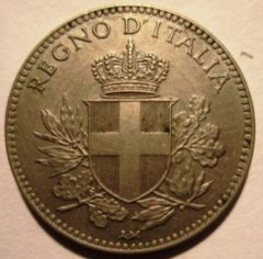 20 Centesimi 1919 Esagono Bordo Liscio Obverse