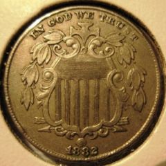 5 Centesimi 1882 United States Of America  Obverse