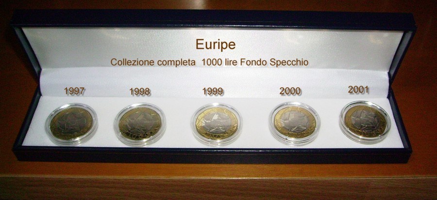 1000 lire Fondo Specchio Repubblica Italiana