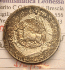 2 lire 1915  Rovescio