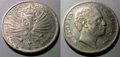 1 Lira Aquila sabauda 1906 QSPL