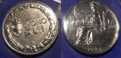 1 Lira Buono 1924 SPL