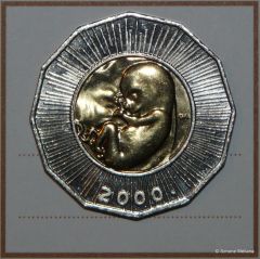 Croazia   25 Kuna   2000   The Year 2000 Human Fetus