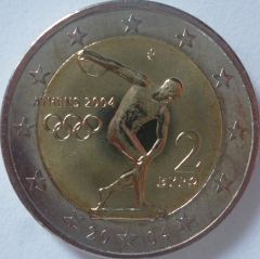 2 euro commemorativo Grecia 2004