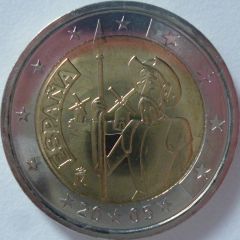 2 euro commemorativo Spagna 2005