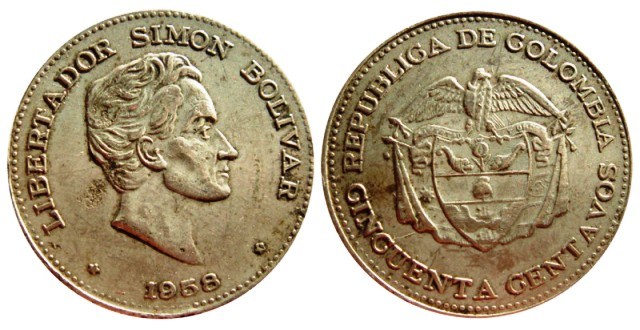 COLOMBIA 50 CENTAVOS