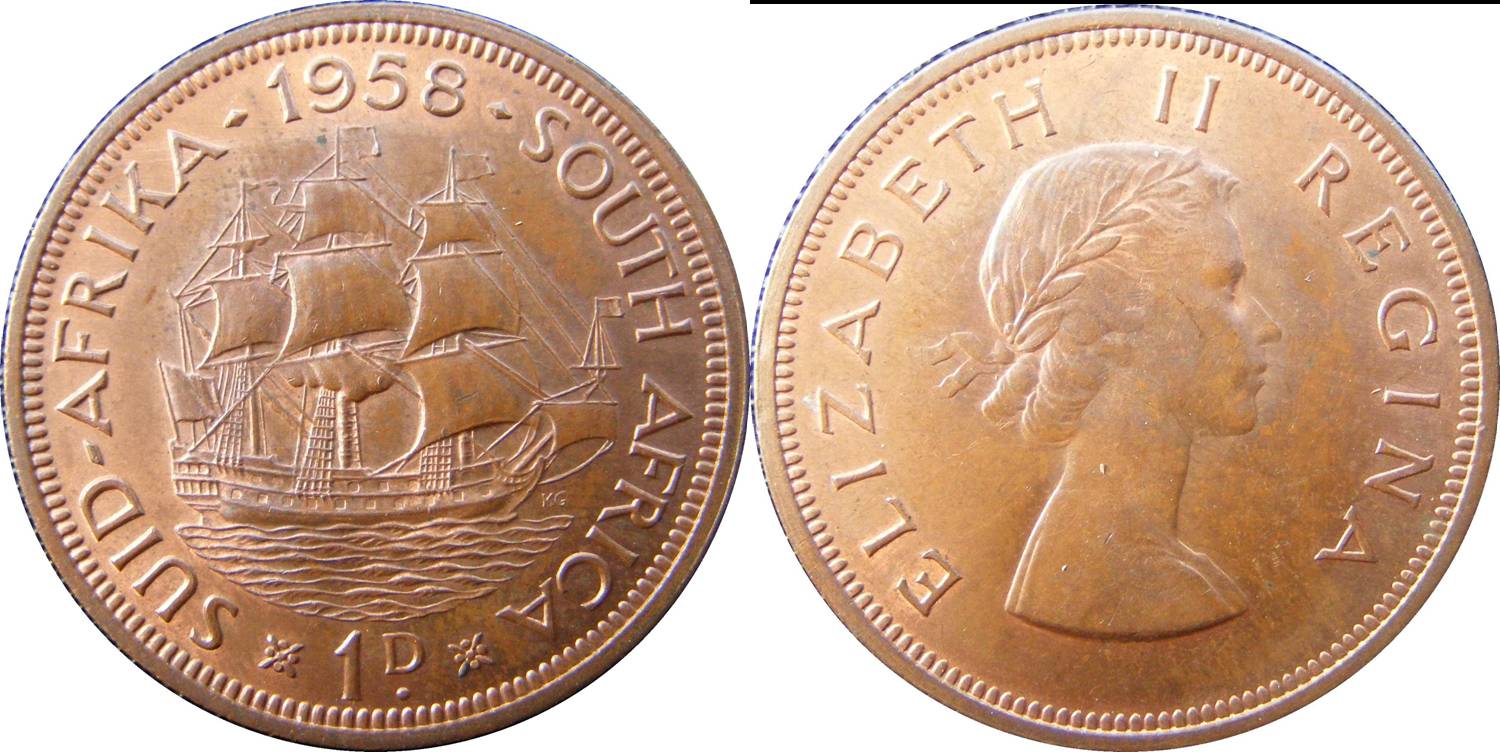 South African Union c km46 1 Penny
