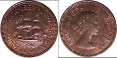 South African Union b km45 1/2 Penny