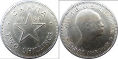 GHANA f 2 SHILLINGS