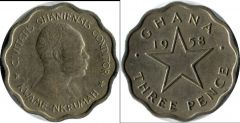 GHANA c 3 PENCE