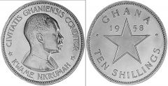 GHANA g 10 SHILLING