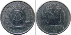 GERMANIA REPUBBLICA DEMOCRATICA 50 PFENNIG