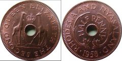 Rhodesia and Nyasaland a km1 1/2 Penny