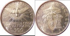 CITTA DEL VATICANO h 500 LIRE