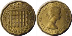 GRAN BRETAGNA b 3 PENCE
