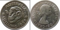 Australia d km59 1 Shilling