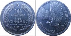 CILE 10 PESOS 1 CONDOR