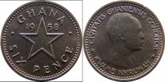 GHANA d 6 PENCE