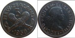NUOVA ZELANDA 3 PENCE