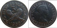 NUOVA ZELANDA 3 PENCE