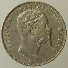 2 Lire Vitt.Em. II 1860 Firenze d