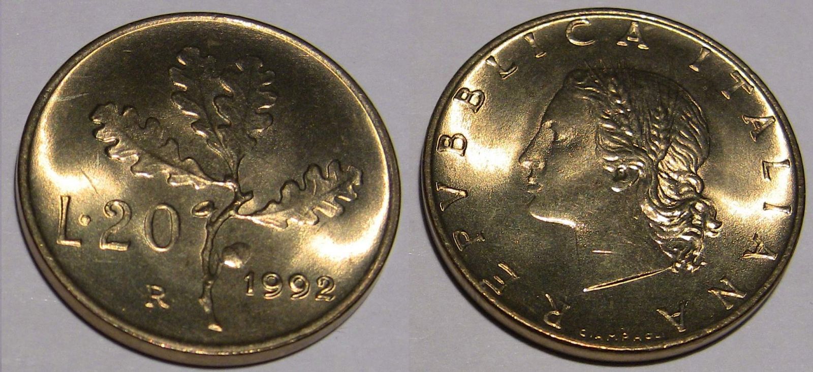 20 lire 1992