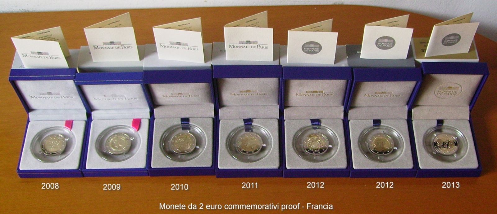 2 euro commemorativi proof Francia 