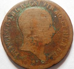 10 Tornesi 1825 Francesco I