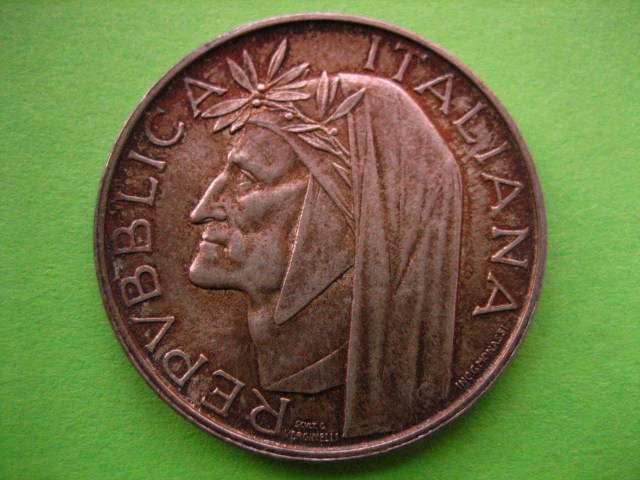 500 Lire Dante 1965 D