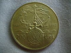 200 Lire Commemorativo 1997 D