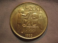 200 Lire San Marino 1995 D
