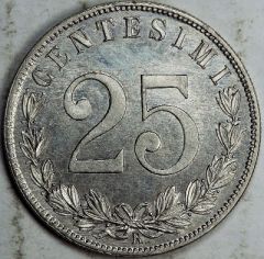 25 centesimi 1903 R D/