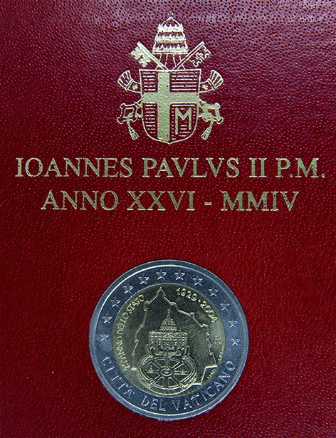 VATICANO 2004 - 75° Anniv. dell'Istituzione dello Stato del Vaticano Tiratura 85.000.JPG