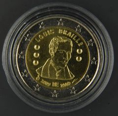 BELGIO 2009  “200° anniv. Nascita Louis Braille” Tiratura 5.000.000