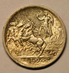 2 Lire 1915 Quadriga Briosa