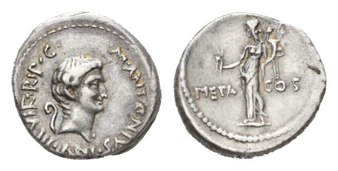 NN 7 Lot 131  - Marcus Antonius. Denarius mint moving with Marcus Antonius 41